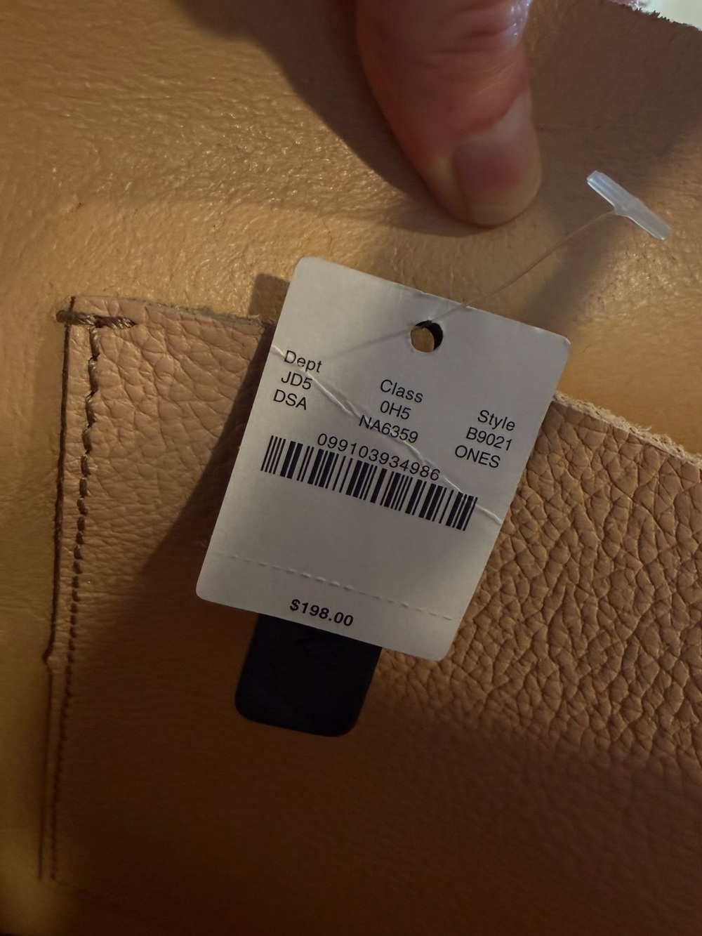 J. Crew Tan Pebbled Leather Shoulder Hobo - Picture 4 of 11